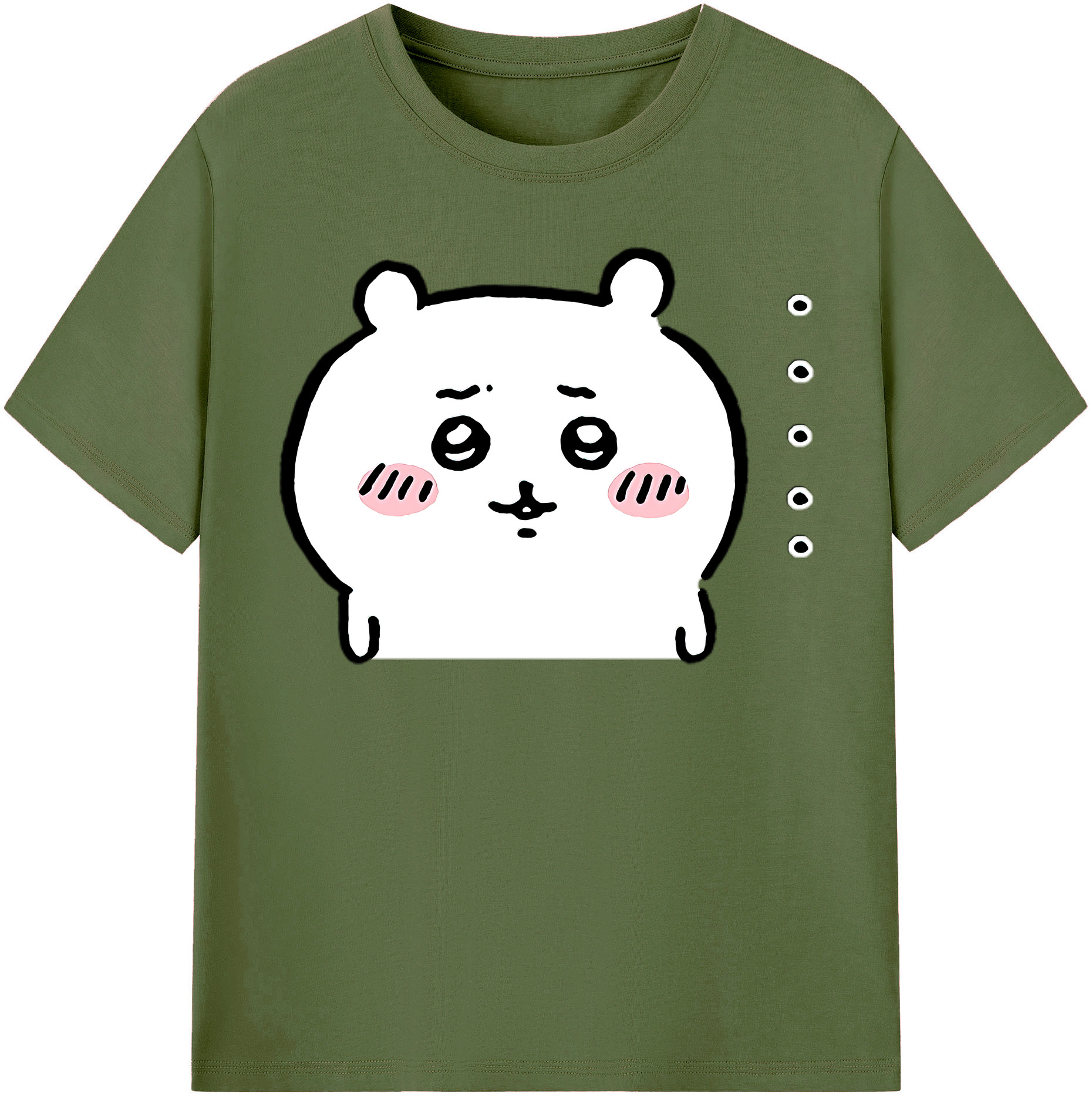 （画像用） ちいかわ ちいかわ Chii-kawa chiikawa 綿100％半袖Tシャツ（フロントプリント）